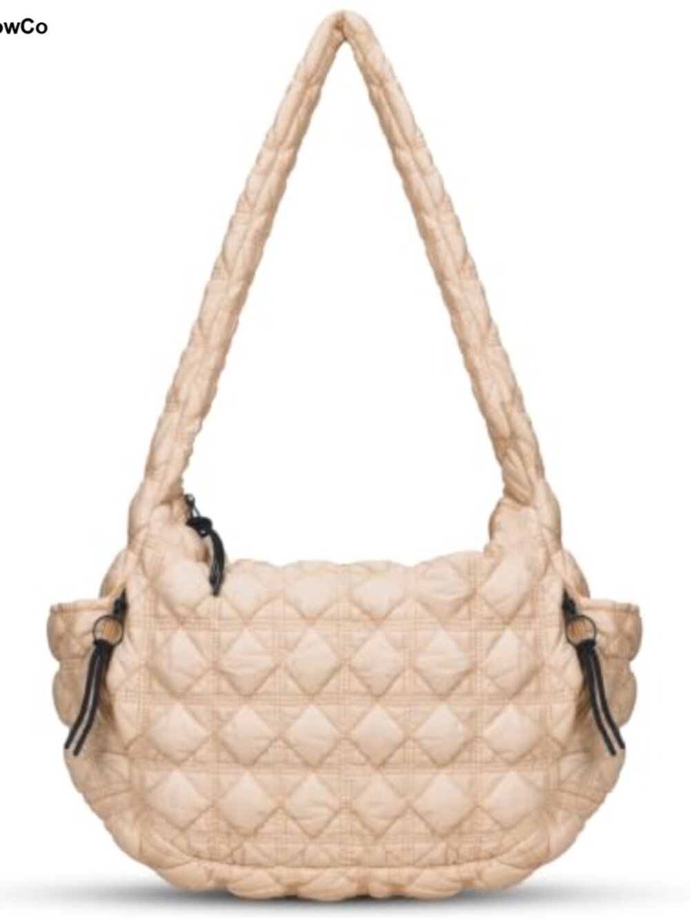 Large Quilted Puffer Tote Bag Nylon Crossbody Shoulder Hobo Lightweight